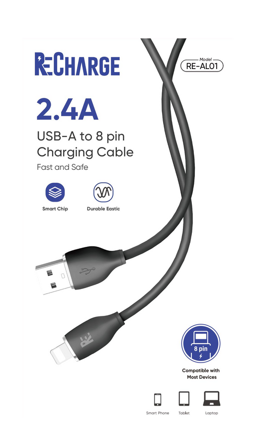 ReCharge USB-A to Lightning 3FT Cable